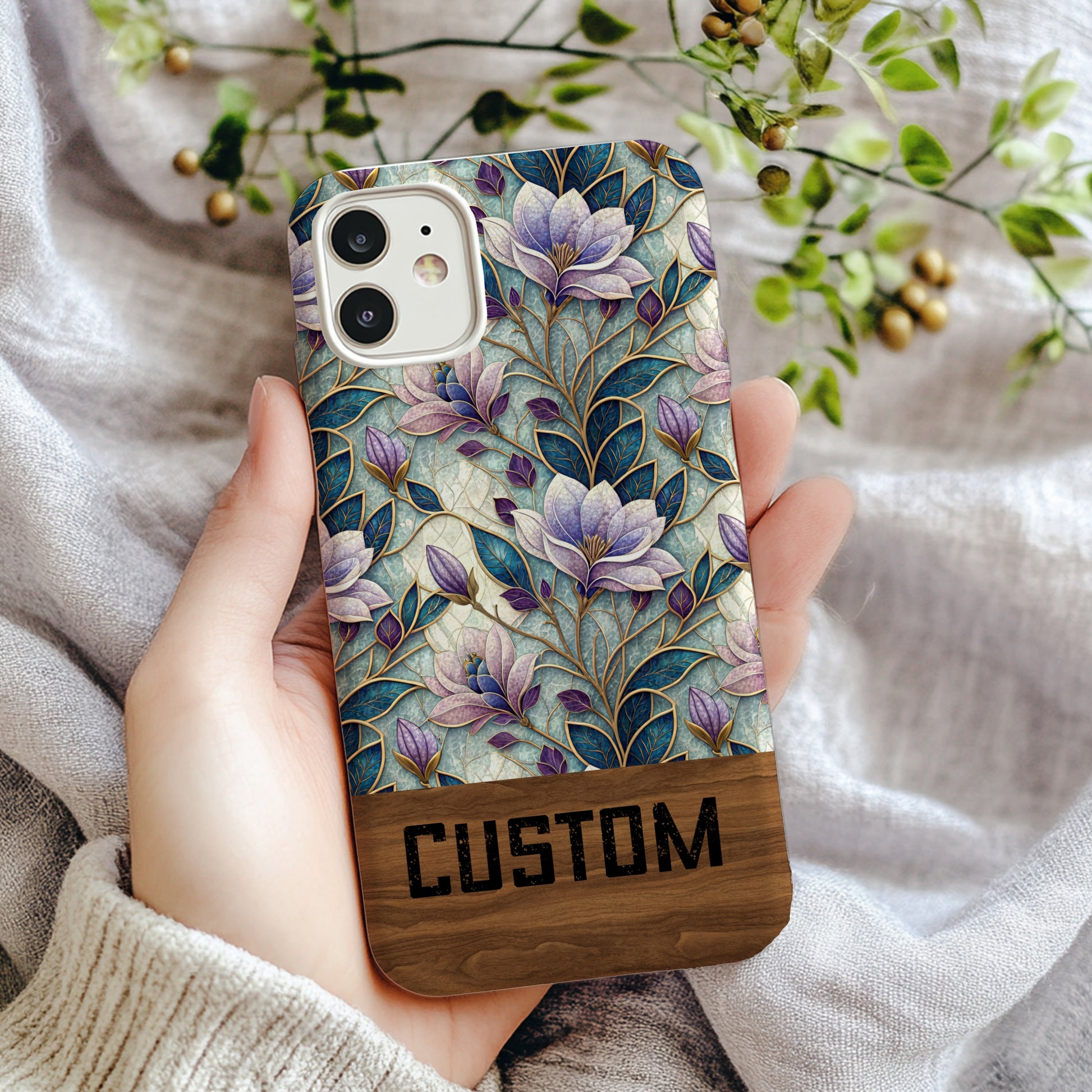 Custom Floral Design Phone Case for a Stylish Look
