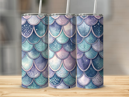 Mermaid Scales Pastel Pattern Insulated Tumbler