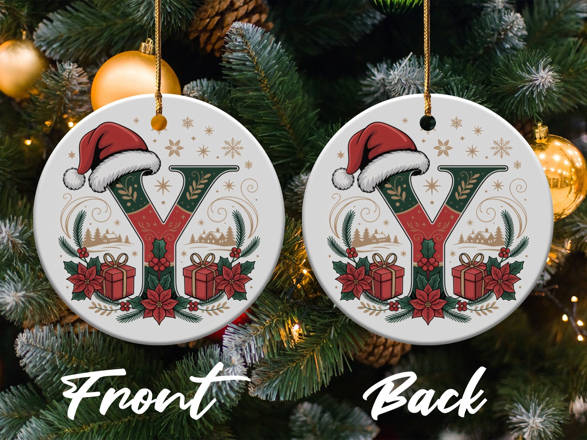 Christmas Themed Santa Ornament Holiday Decor product type