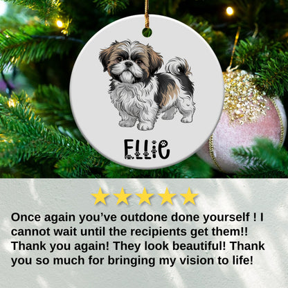 Personalized Dog Christmas Ornament product