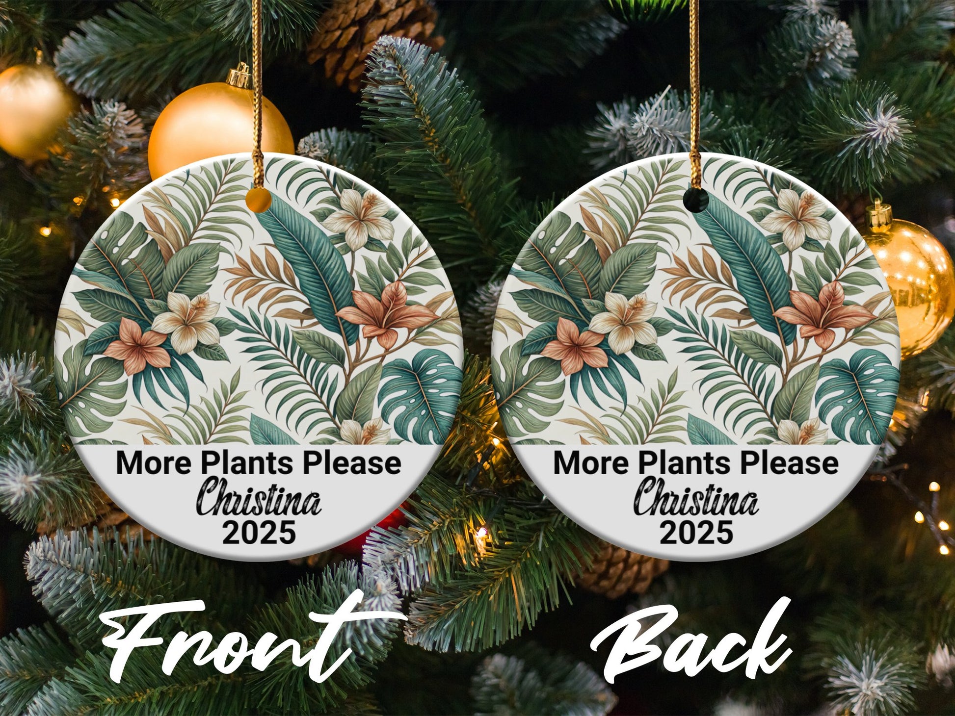 More Plants Please 2025 Personalized Ornament product