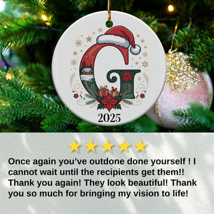 Customizable Christmas Tree Ornament 2025 product type