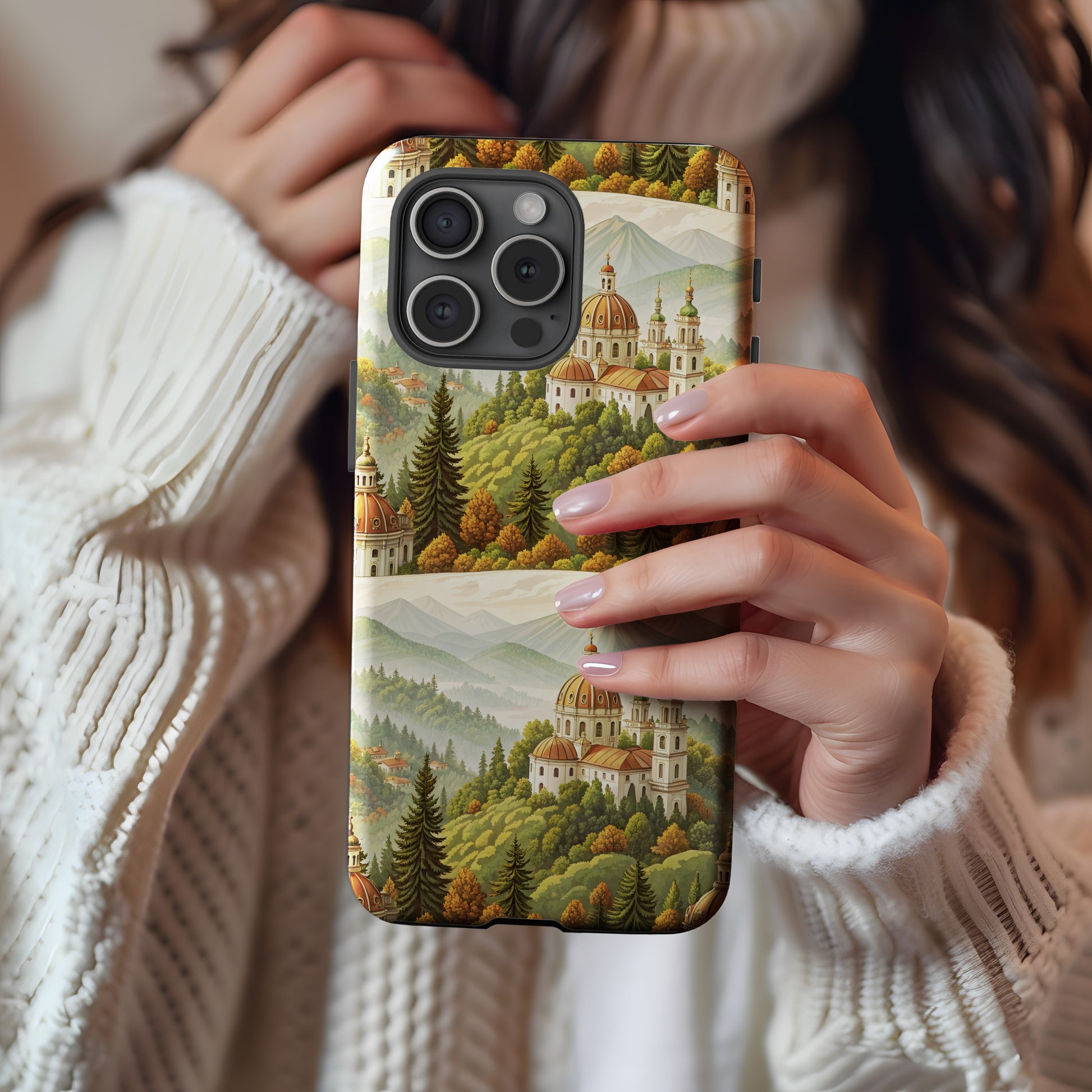 Scenic Mountain and Cathedral iPhone Case Design