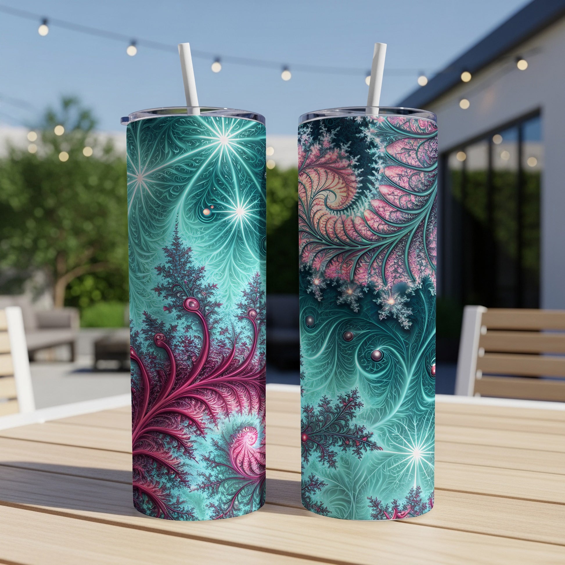 Vibrant Abstract Design Insulated Tumbler Cup