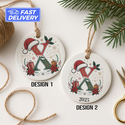 Personalized Santa X Christmas Ornament product