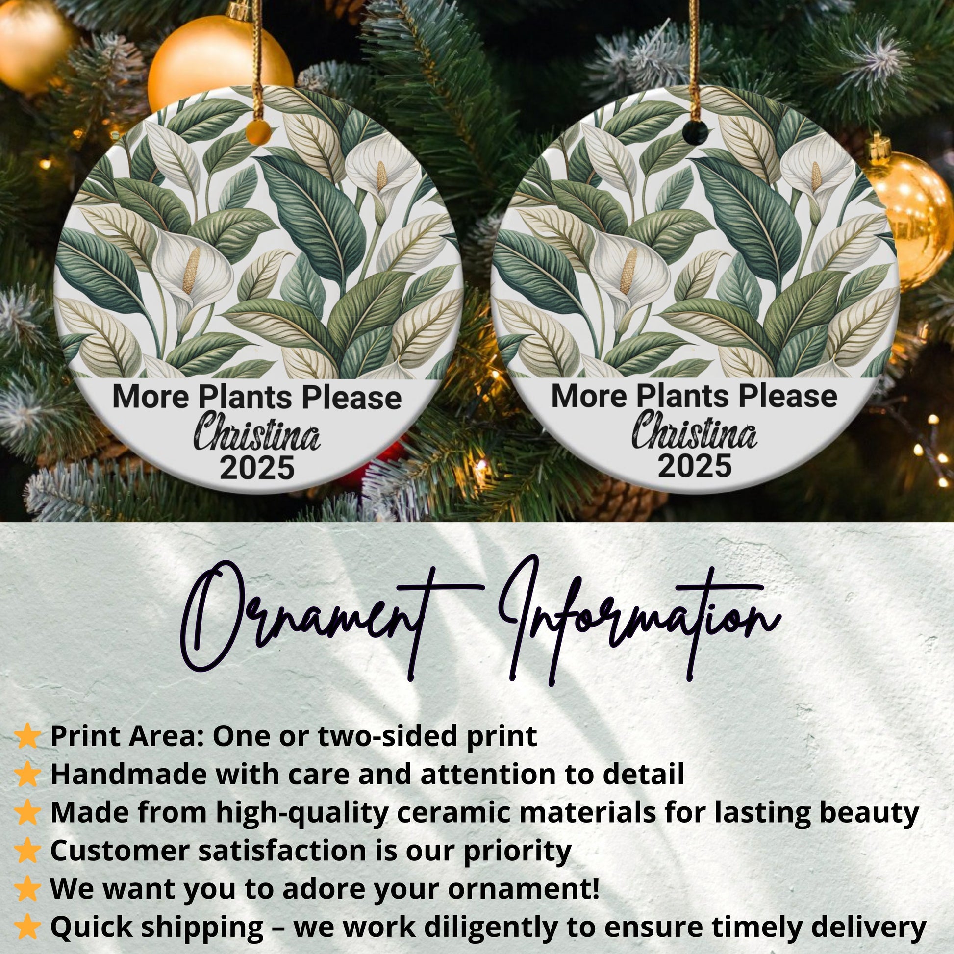 More Plants Please Christmas Ornament 2025 product