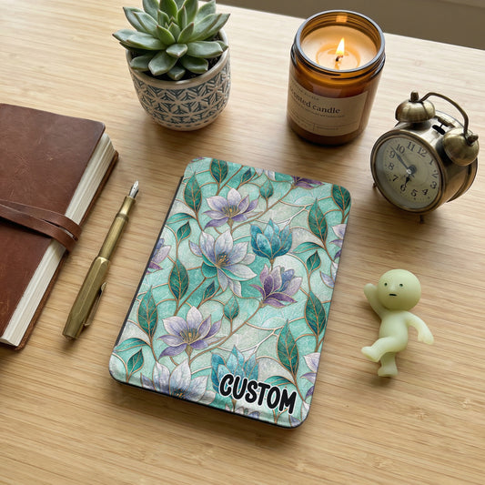 Custom Floral Pattern Notebook with Matching Pen Set
