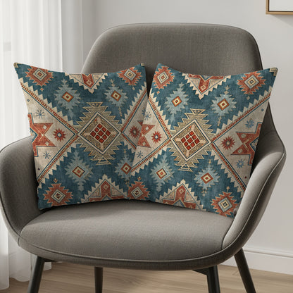 Vibrant Geometric Pattern Decorative Pillow Covers