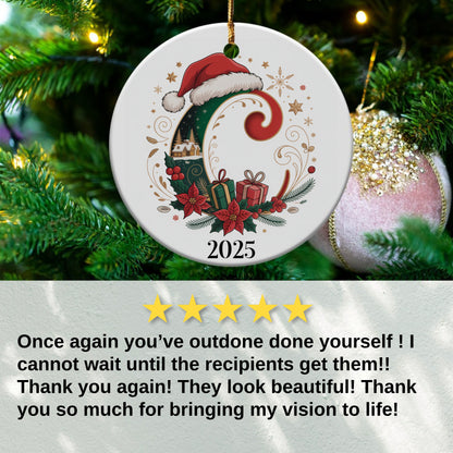 Santa Hat Ornament with 2025 Design Christmas product