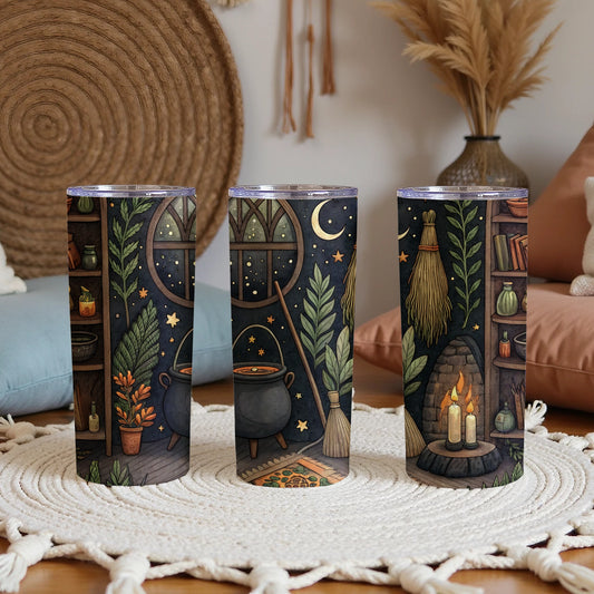 Mystical Witchy Vibes Tall Insulated Tumbler Cup
