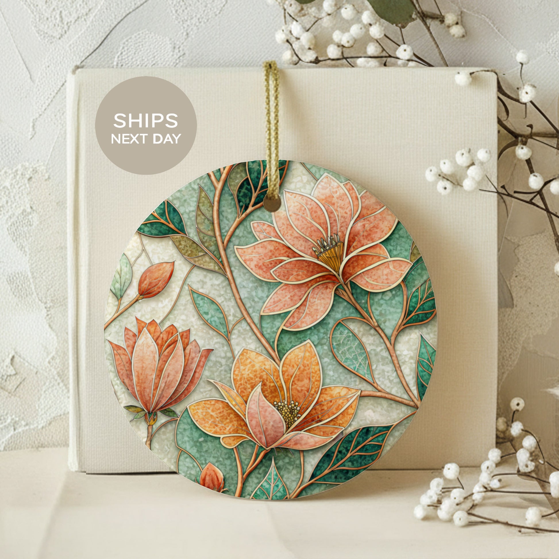 Floral Decorative Hanging Ornament Ships Next Day