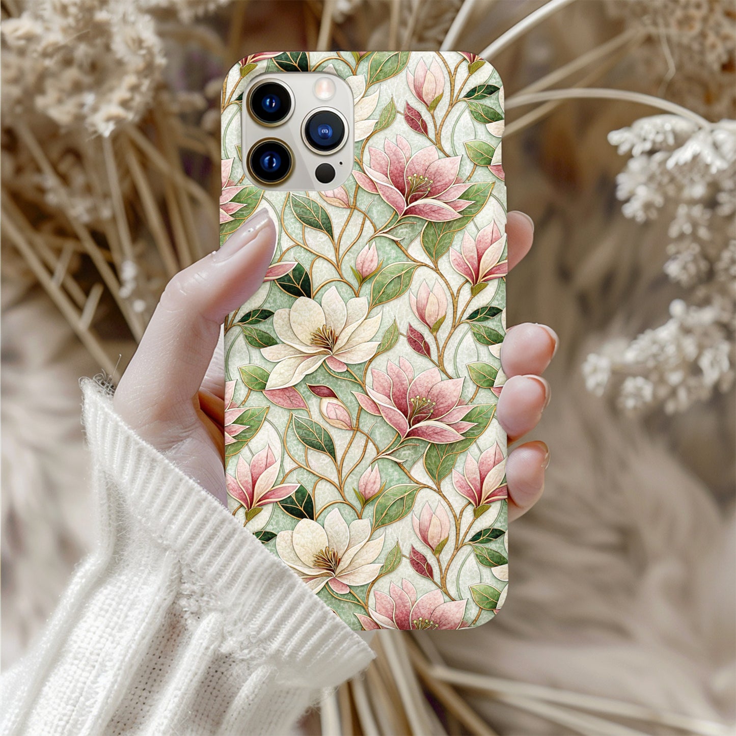 Floral Pattern Design Phone Case Protective Cover