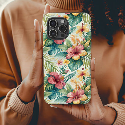 Colorful Hawaiian Floral Pattern Phone Case
