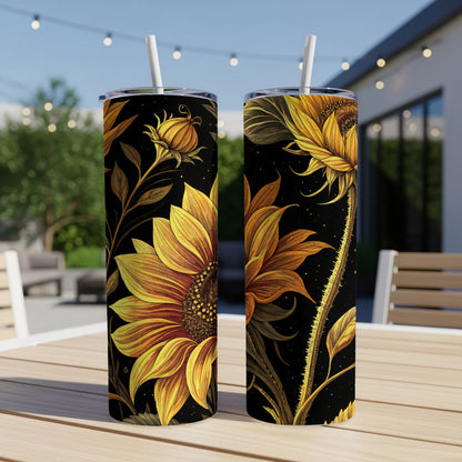 Sunflower Design with Straw Yellow Floral Mug