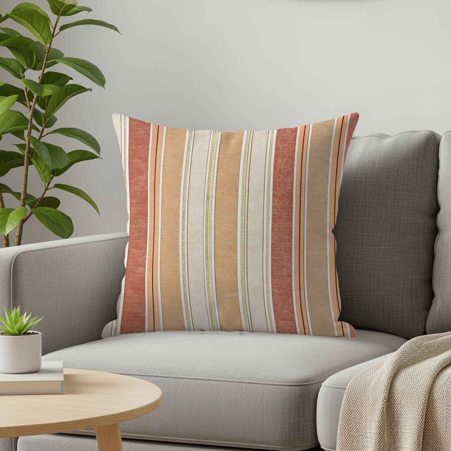 Chic Stripes Vertical Pattern Design Colorful Throw Pillows - Walk Greener
