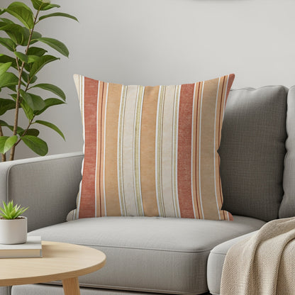 Chic Stripes Vertical Pattern Design Colorful Throw Pillows - Walk Greener