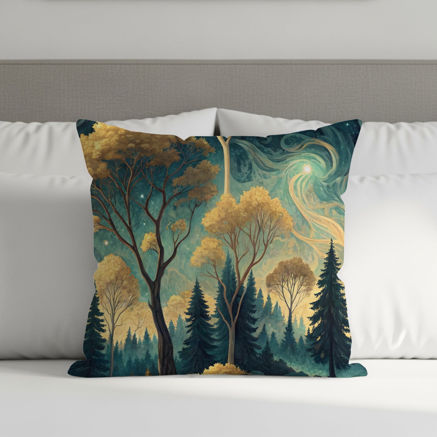 Enchanted Nature Design Throw Pillow for Home Decor