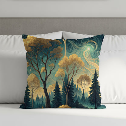 Enchanted Nature Design Throw Pillow for Home Decor