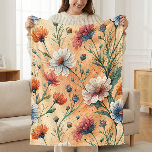 Watercolor Floral Delight Seamless Springtime Pattern - Walk Greener