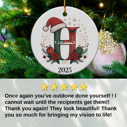 Personalized 2025 Holiday Ornament Christmas Tree product